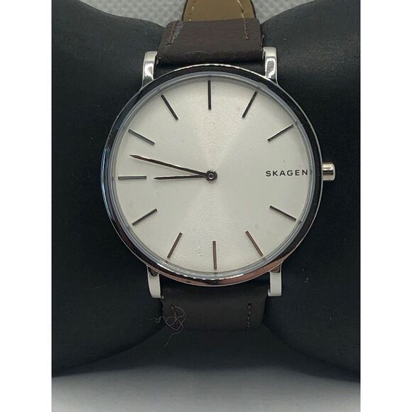 Skagen SKW6442 Womens Brown Leather Analog Dial Quartz Genuine Wrist Watch OP183 - Picture 1 of 9
